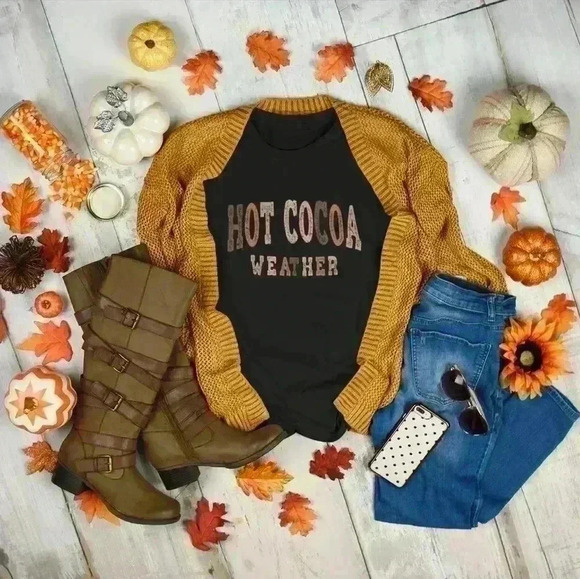 nataly thyme Tops - Nataly thyme  hot cocoa  tee shirt 3